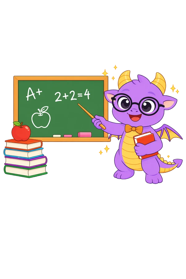 Maskot Milo predstavuje Mydralu pri tabuli